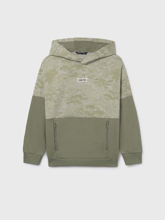 Mayoral Kids Sweatshirt with Hood and Pockets G...