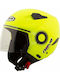 Nova Racing N220 Phantom Gloss Yellow Motorradhelm Jet ECE 22.05 1050gr
