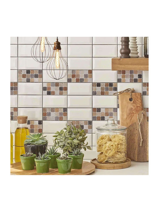 Автоклещи Плочки За Стена Tile Natural Комплект 2 Броя 31312 30x30x0,05cm Многоцветни Ango Pet