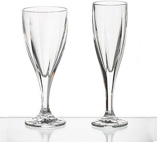 Kaliso Champagne Glasses for Wedding Ecru 2pcs