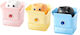 Deli Deli Display Filled Single Barrel Plastic Pencil Sharpener Φ6.5-8mm 53x53x55mm Assorted Product Sold as Single Pieces