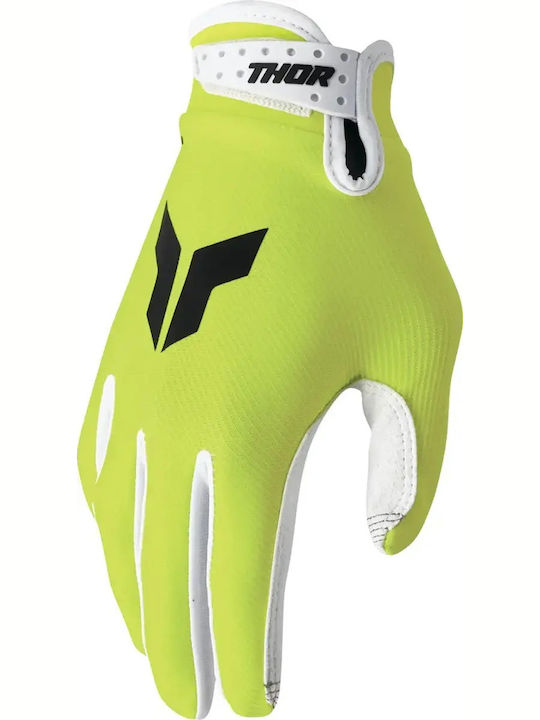 Thor Motocross Reithandschuhe Klares Kittgelb A...
