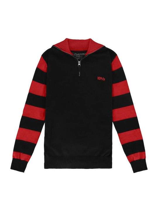 13 1/2 Magazine Outlaw Sweater Black, Red