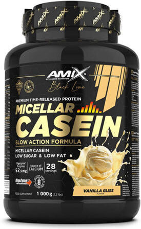 Amix Black Line Micellar Casein mit Geschmack Bonbon Crunchy 1kg