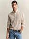 Long-sleeved Linen Shirt Oat Beige