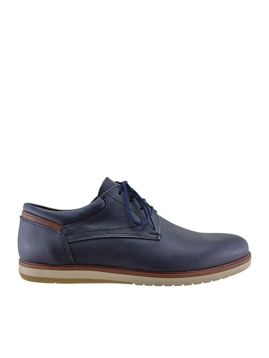 Antonio Shoes Men's Leather Casual Shoes Blue