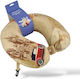 Diplomat Vintage Travel Pillow Memory Foam Beige