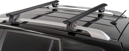 Menabo Μπαρες Οροφης Αλουμινιου Fender Xl 134 Cm Μαυρο Χρωμα Ford C-max 7 Ii Grand C-max 5 Doors 2010> Raised Rails-2 Τεμ 14670/mb Mp.14670/mb-45