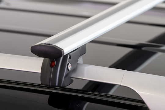 Menabo Aluminum Roof Bars Jackson XL Silver 135 Cm Silver Color Honda Shuttle 5 Doors 2010> Raised Rails Parallel Bars Set 2 Pieces 11290/mb Mp.11290/mb-80