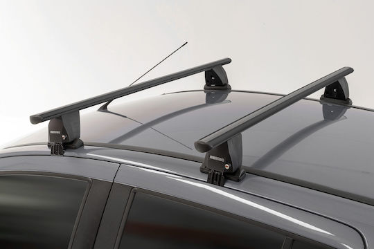 Menabo Complete Set Aluminum Car Roof Bars Delta L 141 Cm Black Mazda CX-5 KF 5 Doors 2017>-2 Pcs 9700 Mb+12520 Mb Mp.ma.12520/mb-dltb-8