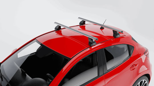 Menabo Complete Set Aluminum Car Roof Bars Omega L 130 Cm Silver Seat Ibiza Iv 5 Doors 2008>2017-2 Pcs 9650 Mb+13470 Mb Mp.se.13470/mb-omgs-2