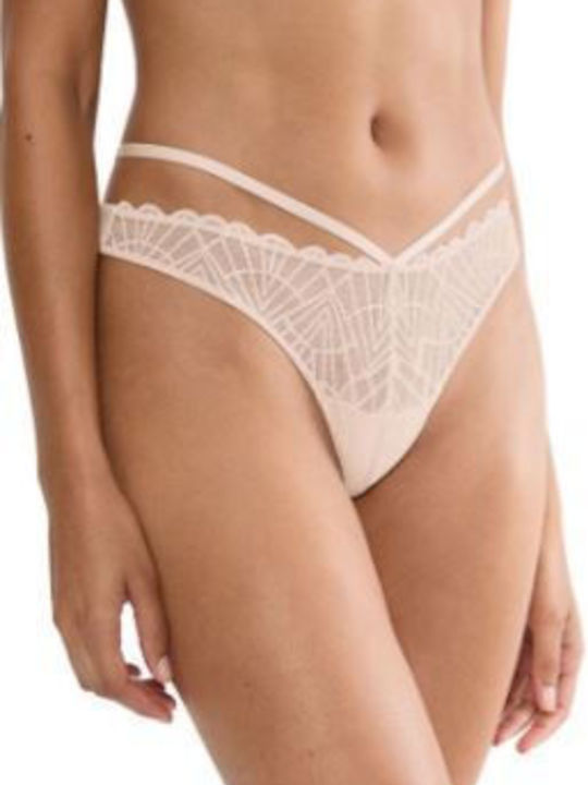 Triumph Damen Zeichenfolge mit Spitze Salmon