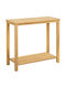 Sitting Room Table for Small Outdoor Spaces Made of Acacia Open Acacia 80x35x75cm
