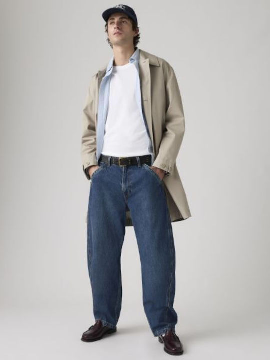 Dark Herren Jeanshose mit Relaxed Baggy Passform Dark Wash