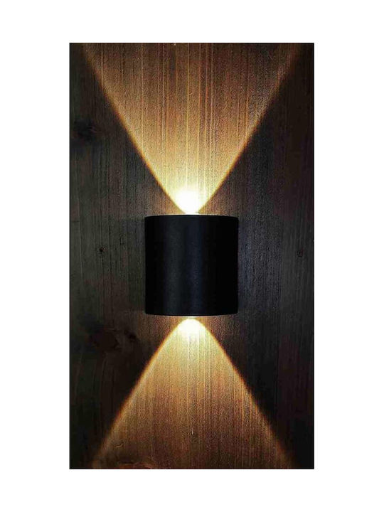 Atman Φωτιστικό Τοίχου LED Μαύρο Atman Φωτιστικό Τοίχου LED Μαύρο