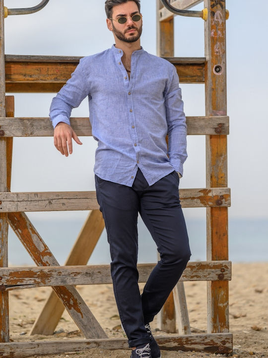 Ben Tailor Pantaloni Chino Blue