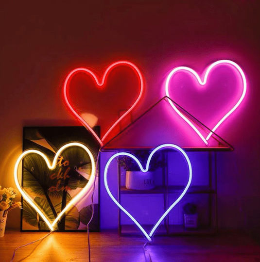 Neon Lămpi Decorative Pentru Masă LED Inima Neon Lămpi Decorative Pentru Masă LED Inima