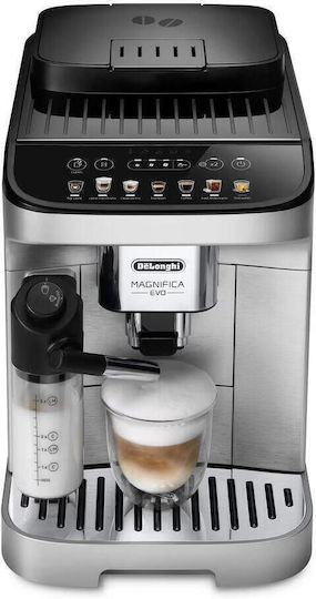 De'Longhi Magnifica Evo Milk Automatic Espresso Coffee Machine 1450W Pressure 15bar for Cappuccino with Grinder Black ECAM290.85.SBX