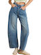 Low Rise Women's Jean Pants in Loose Fit