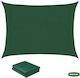 Grasher Square Green Shade Sail With Hoop 5x5m 180gr/m²