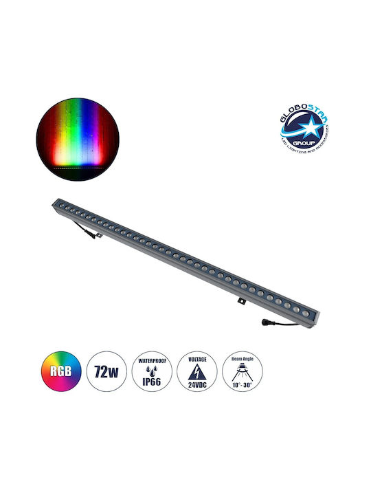 GloboStar Φωτιστικό LED Wall Washer 72W 7x7.4x4cm