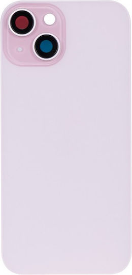 Apple Iphone 15 Back Glass Without Nfc Enlarged Camera Frame Pink Compatible