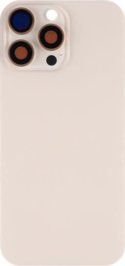 Apple Iphone 16 Pro Max Back Glass Without Nfc Enlarged Camera Frame Desert Titanium Compatible