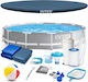 Intex Runde Schwimmbecken PVC 6503l Oberirdisch 366x76cm Graue