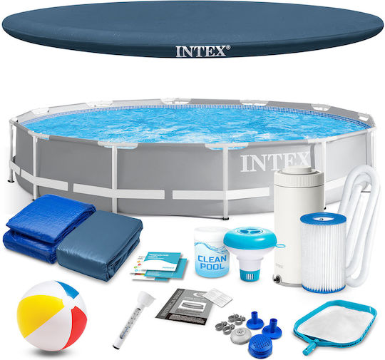 Intex Runde Schwimmbecken PVC 6503l Oberirdisch 366x76cm Graue