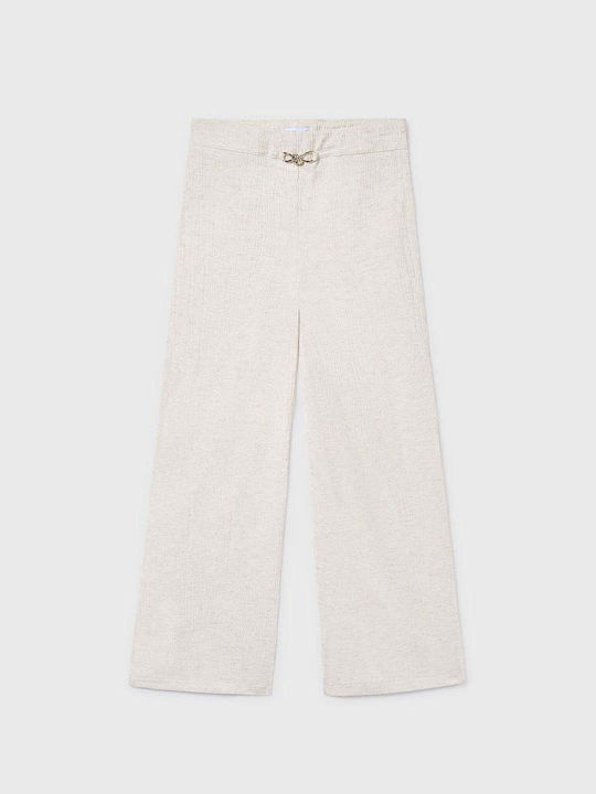 Kids Linen Trousers Beige