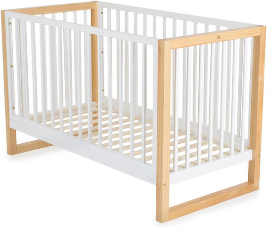 Cangaroo Babybett Weiß mit Matratze 60x120cm