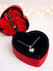 Velve Necklace with design Heart