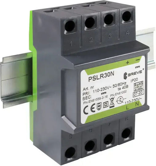Breve Τροφοδοτικό LED με Τάση Εξόδου 12V