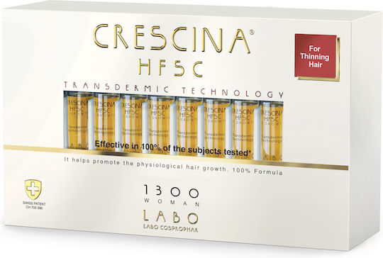 Crescina Transdermic HFSC 1300 Growth Stimulation Ампули за Коса Против Косопад за Жени 20x3.5ml