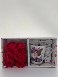 Red Gift Box Transparent Lid Includes 6 Red Roses Red Gift Box Transparent Lid Includes 6 Red Roses