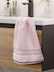 Lino Home Hand Towel Igalo 30x50cm Pink Weight 600gr/m²