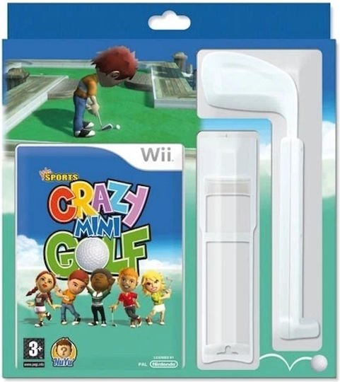Crazy Minin Golf Joc Nintendo Wii + Golf Club Wii Remote