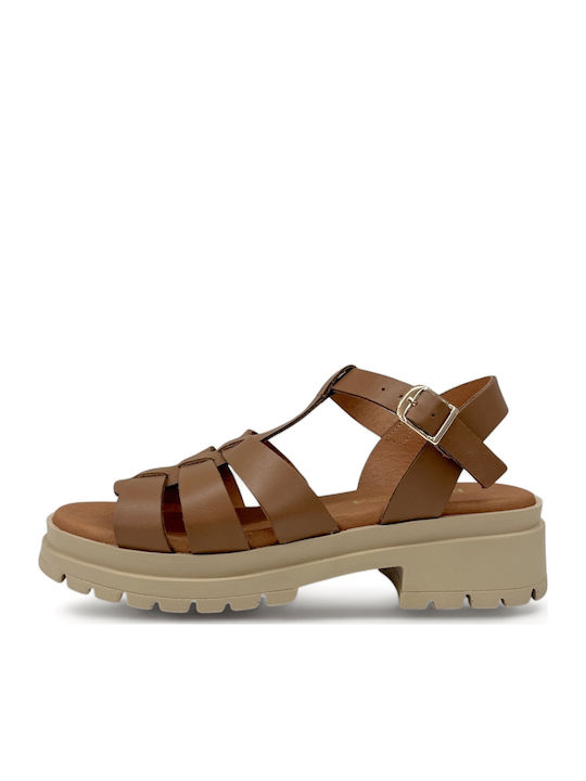 Ragazza Leather Sandals Brown