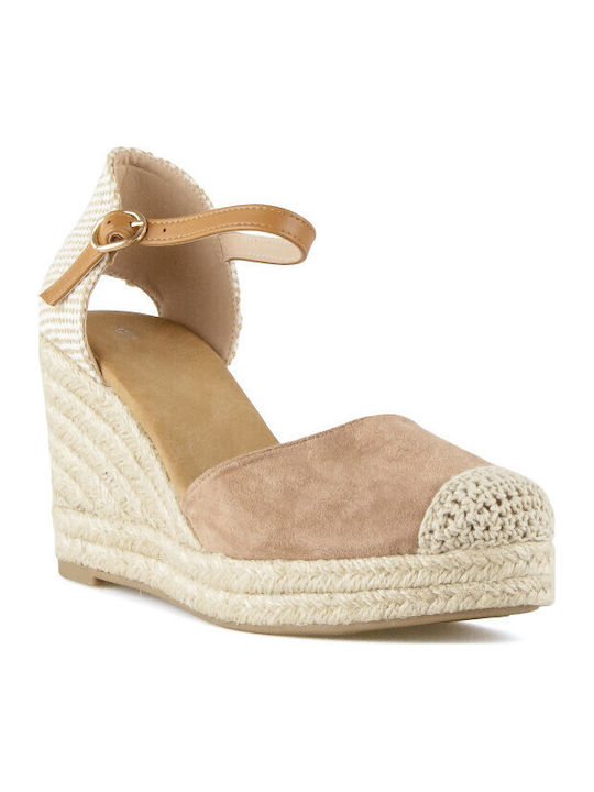 Silia D Women's Suede Platform Espadrilles Brown