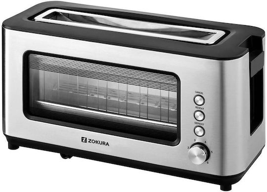Zokura Prăjitor de pâine 2 sloturi 1200W Gri