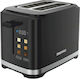 Daewoo Toaster 2 Schlitze 800W Schwarz