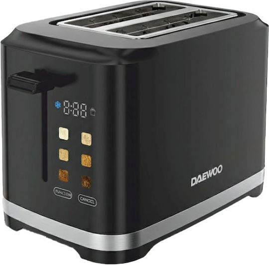 Daewoo Toaster 2 Schlitze 800W Schwarz