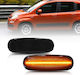 Carro 29404 Seiten Blitzlicht Flügel Citroen Nemo 07-15 Fiat Doblo 00-10 Fiorino 07-13 Idee Linie 07-12 Multipla Panda 03-12 Großer Punkt Evo 05-18 Qubo 08+ Stil Lancia Musa Peugeot Bipper 08+ LED Dynamic Fumiert 2 Stücke