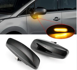 Φλας Φτερού Peugeot 207 308 3008 5008 Rcz Citroen C3 Ds3 Ds4 C5 Dynamic Mαύρο 2 Τεμάχια Φλας Φτερού Peugeot 207 308 3008 5008 Rcz Citroen C3 Ds3 Ds4 C5 Dynamic Mαύρο 2 Τεμάχια