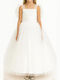 Girls Dress for Flower Girl Set with Accessories White