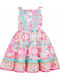 Kinderkleid Ärmellos Mehrfarbig