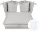 MimiNu Set Für Krippe Grey 6Stück
