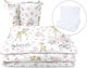 MimiNu Baby Crib Bedding Set 5pcs Sweet Deer Pink