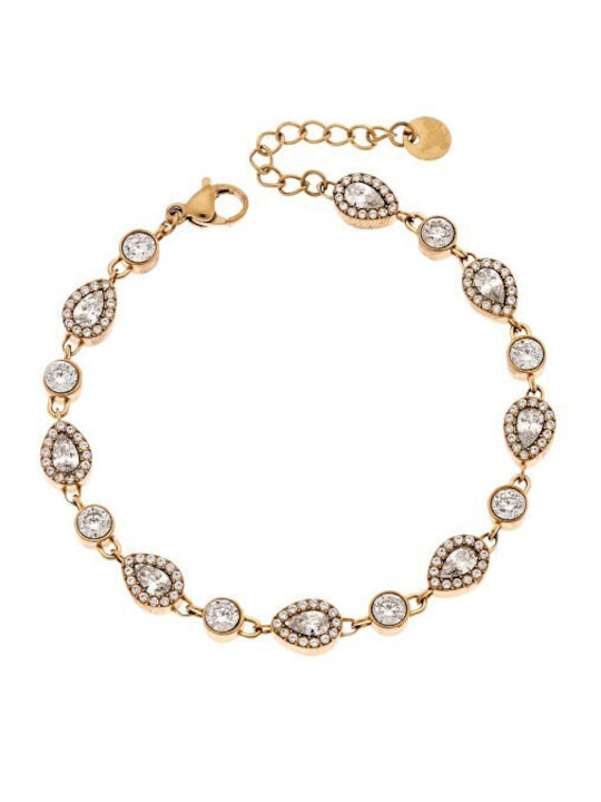 Senza Women's Bracelet Riviera Gold Plated