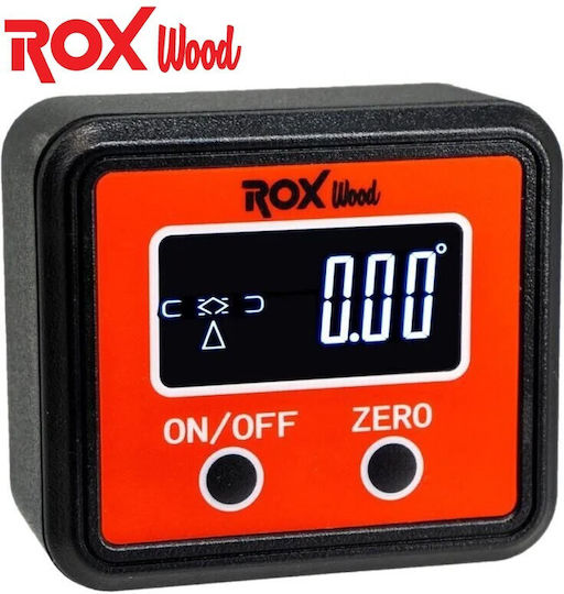 Rox Wood Ψηφιακό Γωνιόμετρο Οικοδόμων / Κατασκευών Μεταλλικό με Μοιρογνωμόνιο
